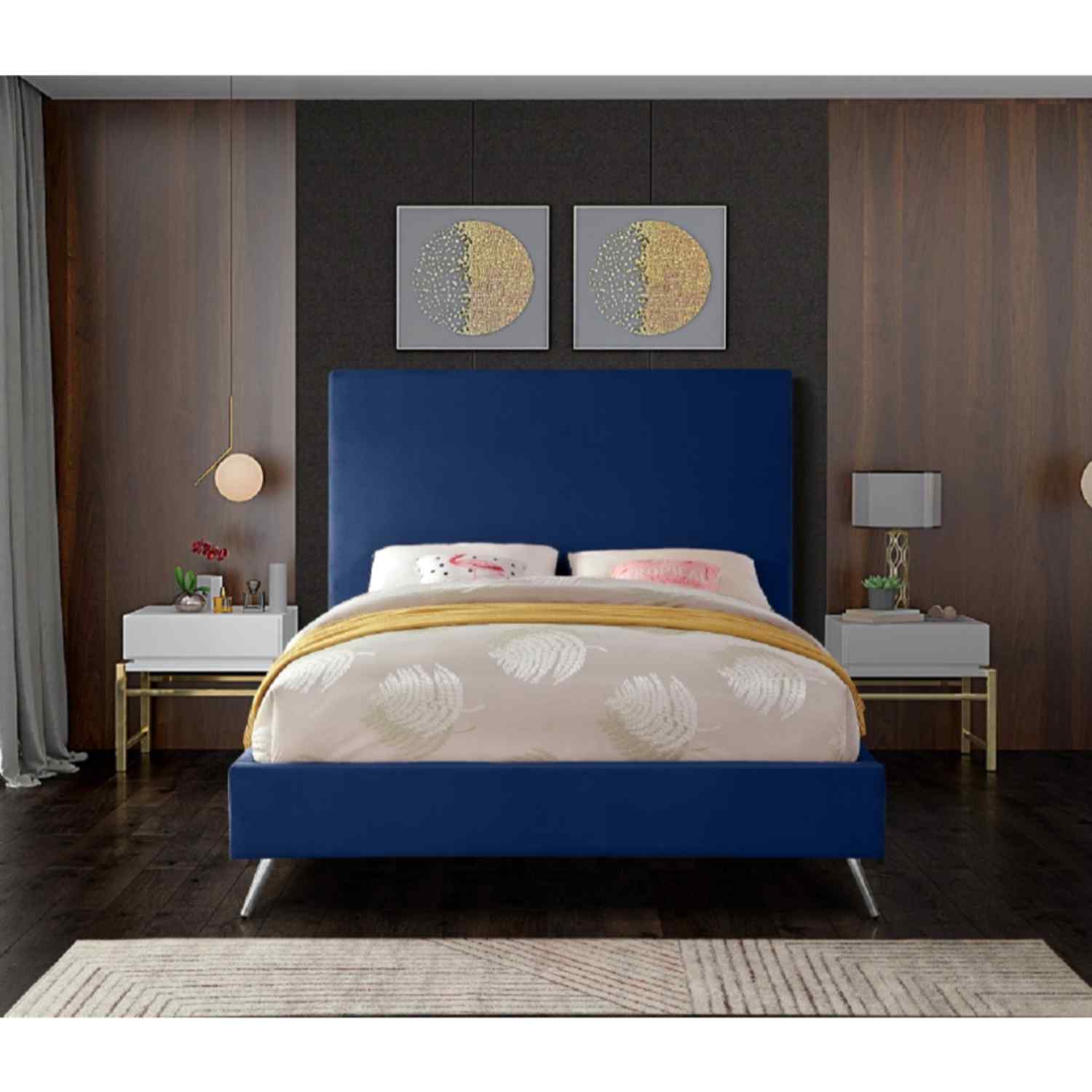 Jelson-Bed-Plush-Velvet-Blue-2